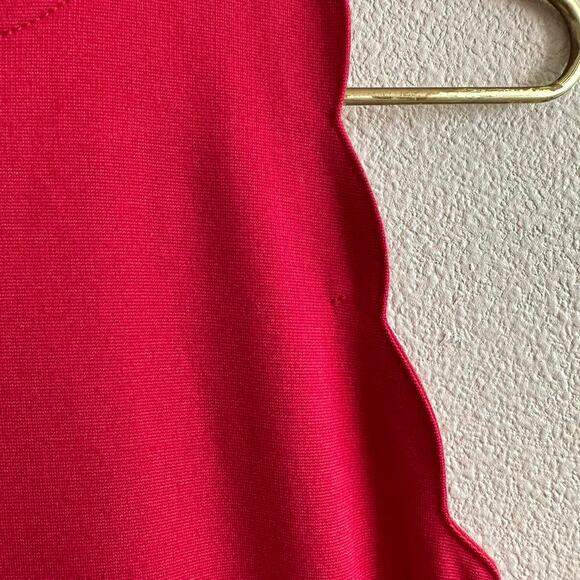 For Love and Lemons red sleeveless bodycon rayon/spandex mini dress - Picture 6 of 9